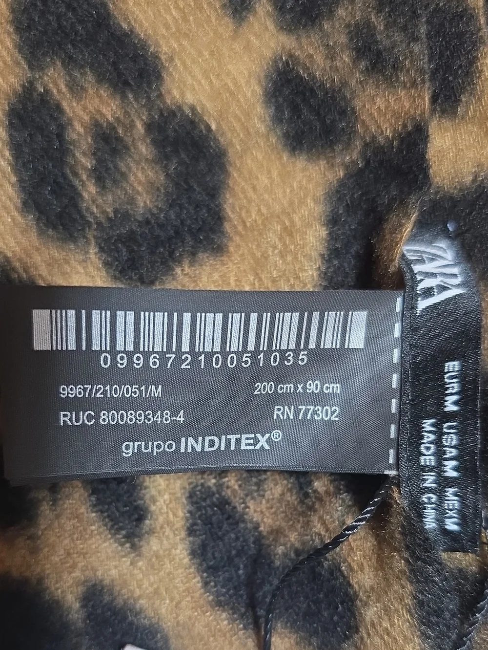 Zara Leopard Print Shawl Wrap Jacket